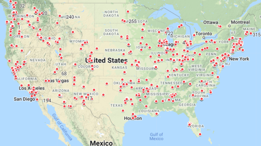 All US Sightings Summer 1947